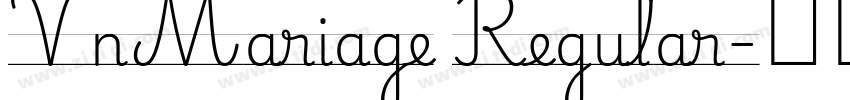 VnMariage Regular字体转换